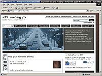 Capture d'écran sous Browsercam - résolution 800x600 - Internet Explorer 5.5 Windows 2000