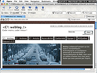 Capture d'écran sous Browsercam - résolution 800x600 - Opera 6.0 Mac OS X