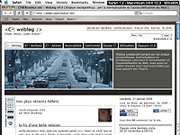 Capture d'écran sous Browsercam - résolution 800x600 - Safari 1.2 Mac OS X
